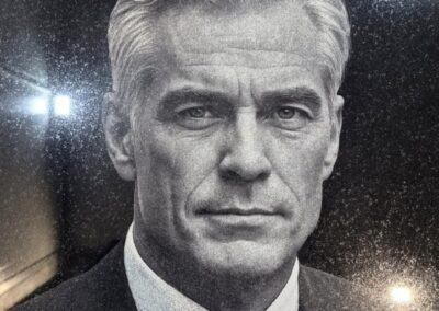 Гравировка портрета на черном граните в Таллине — Avrora Kivi художественное оформление памятников Таллин graveerimine Tallinn